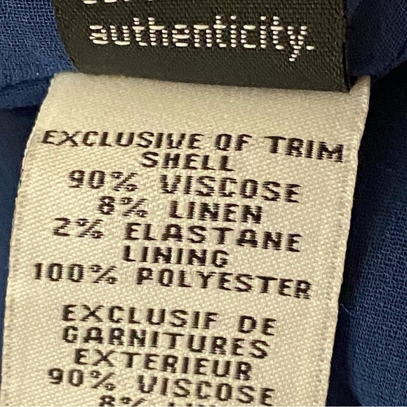 Diane Von Furstenberg Navy Cream Natalie Sheath Shift Dress Womens Sz 6 - Picture 13 of 14